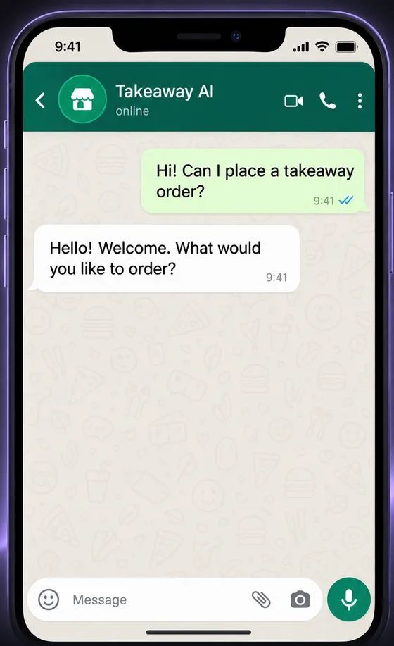 A customer starts the conversation